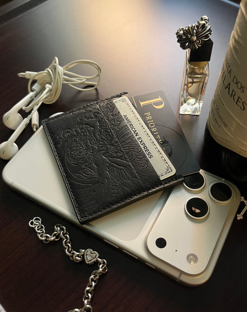 Heritage Press Card Holder - Black